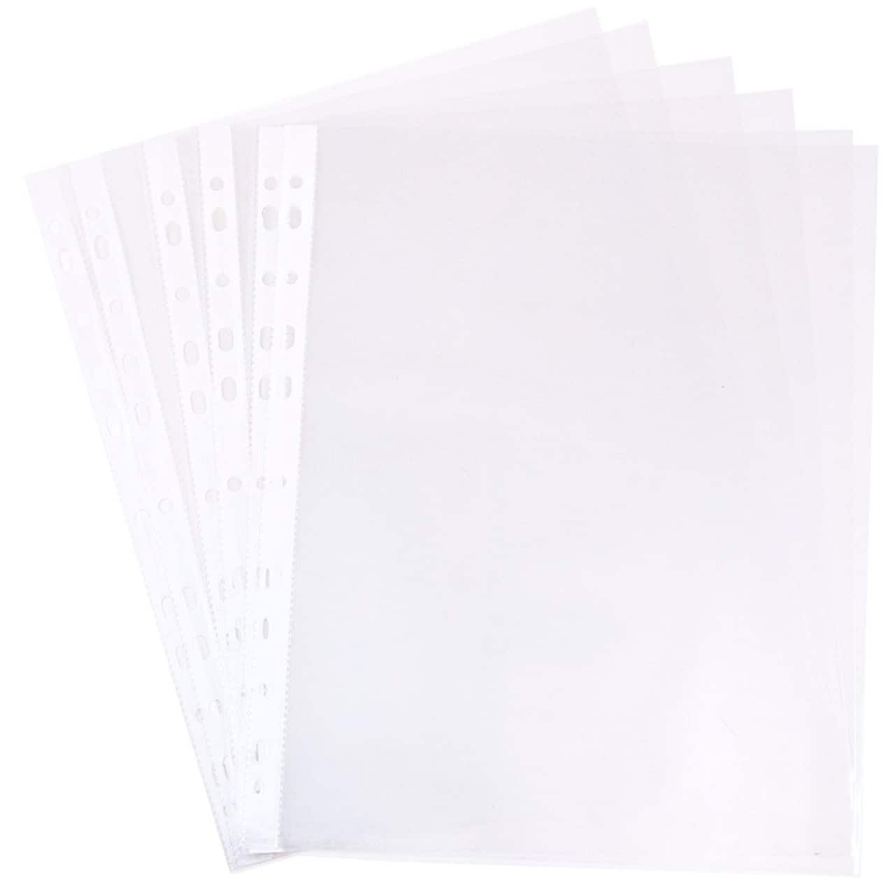 JAM Paper 8.5 x 11 Clear Sheet Protectors, 10ct.